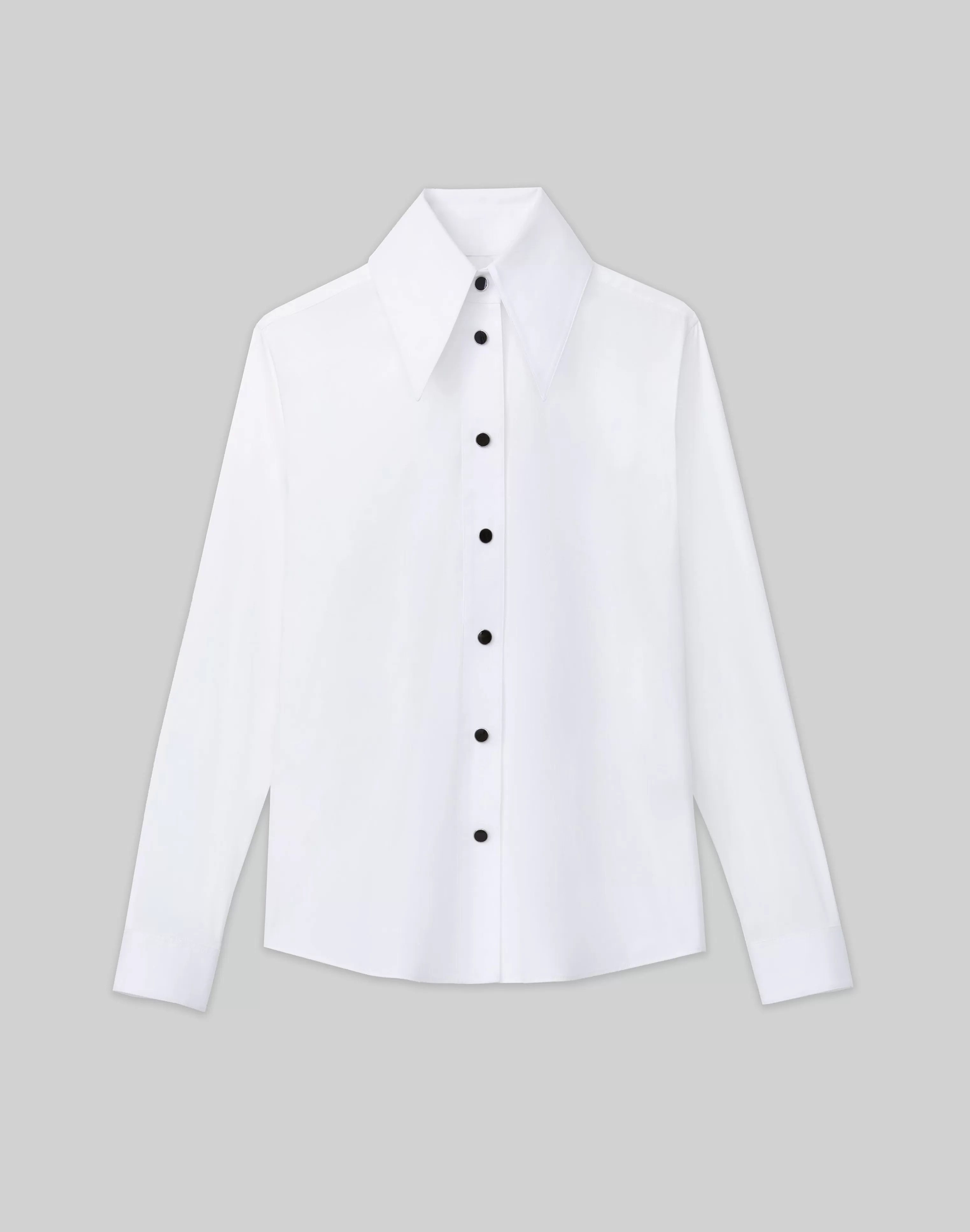 Stretch Cotton Snap Front Shirt<Lafayette 148 New York Best