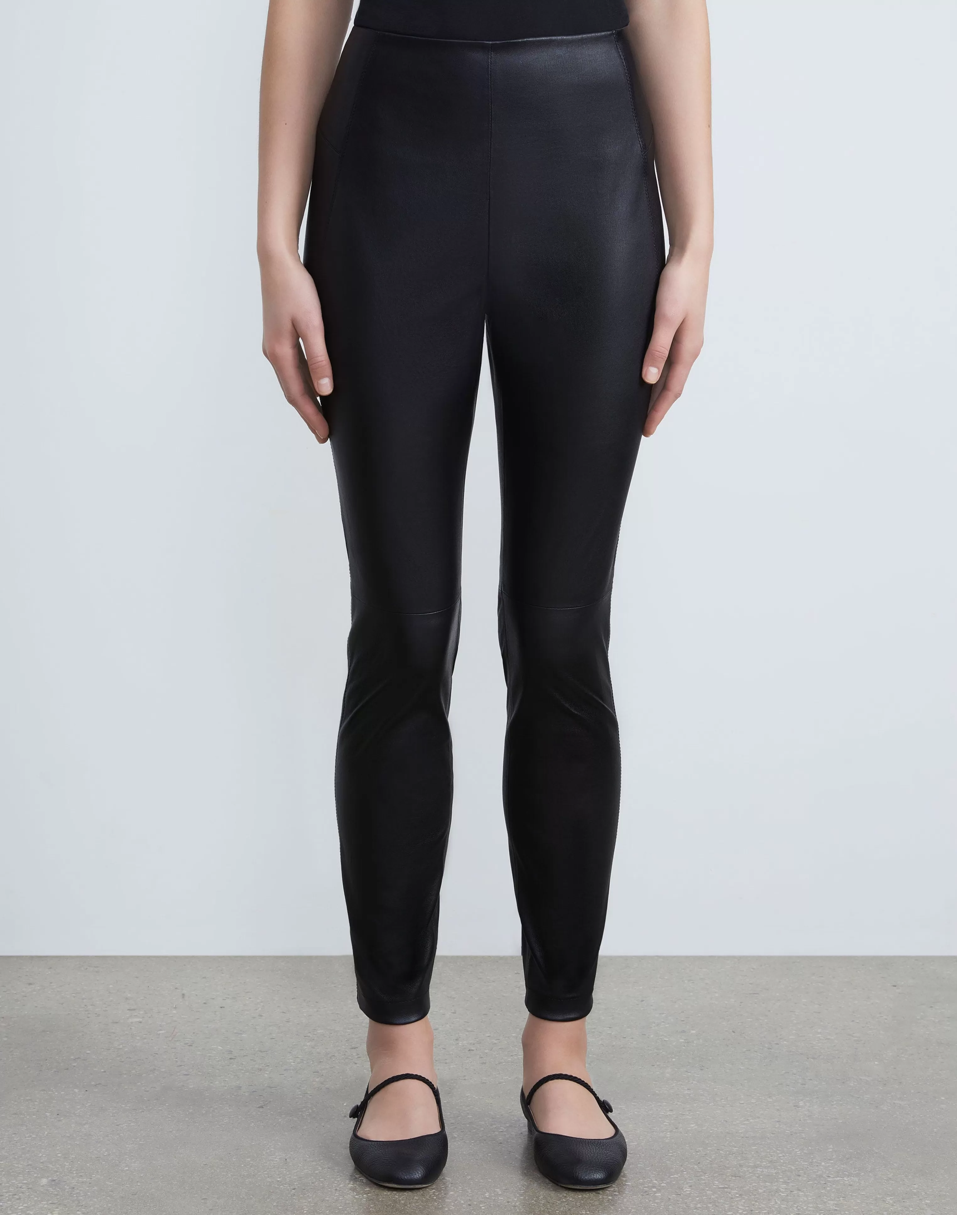 Stretch Nappa Leather Greenwich Legging<Lafayette 148 New York Best Sale