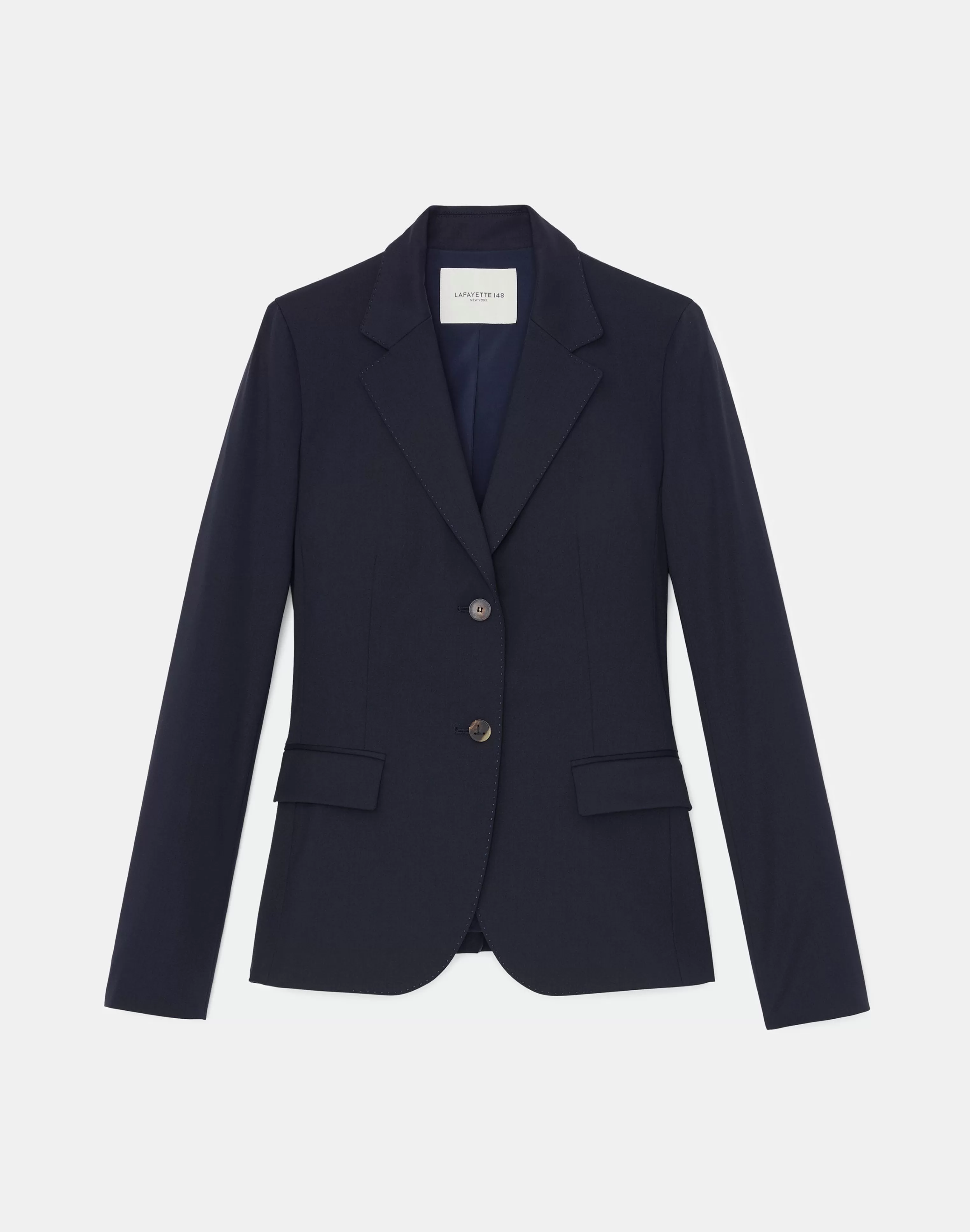 Stretch Wool Two-Button Blazer<Lafayette 148 New York Sale