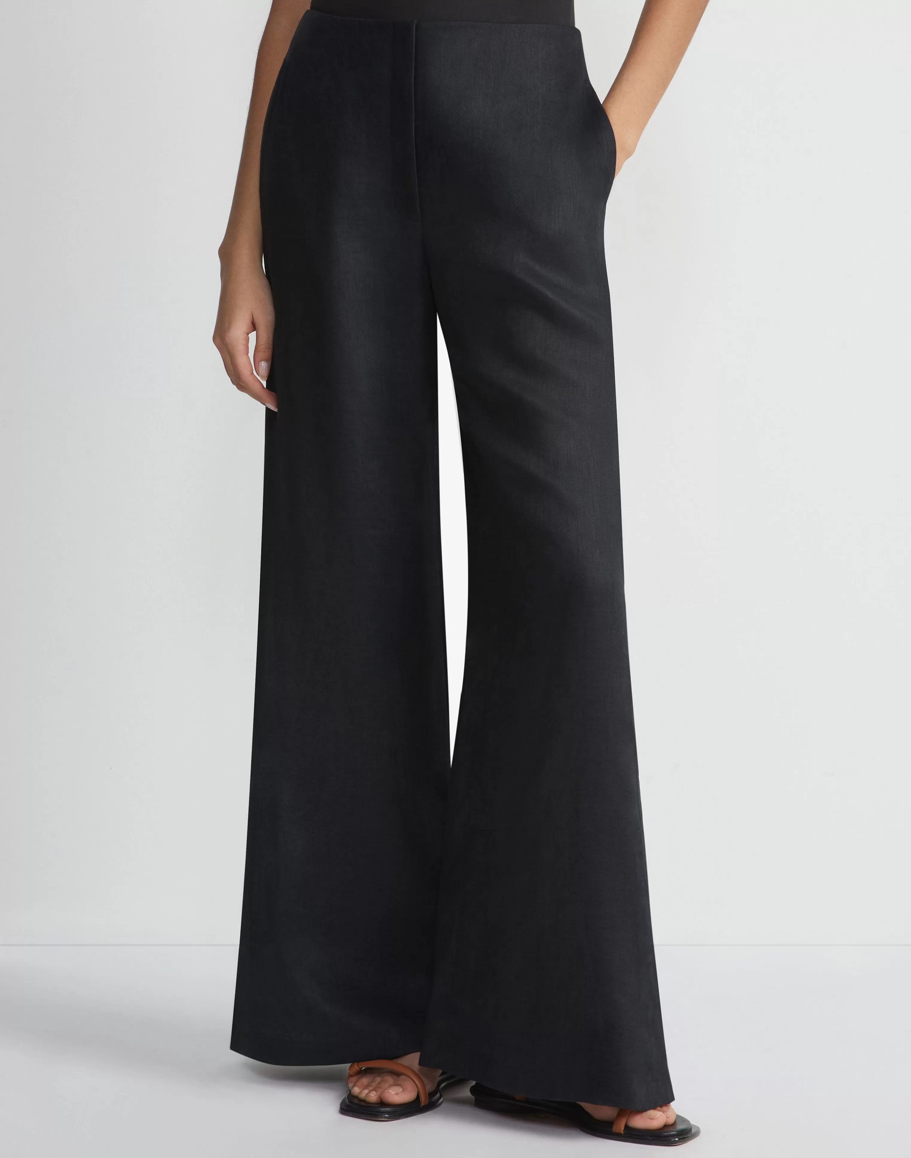 Vintage Linen Franklin Split Wide Leg Pant<Lafayette 148 New York Hot