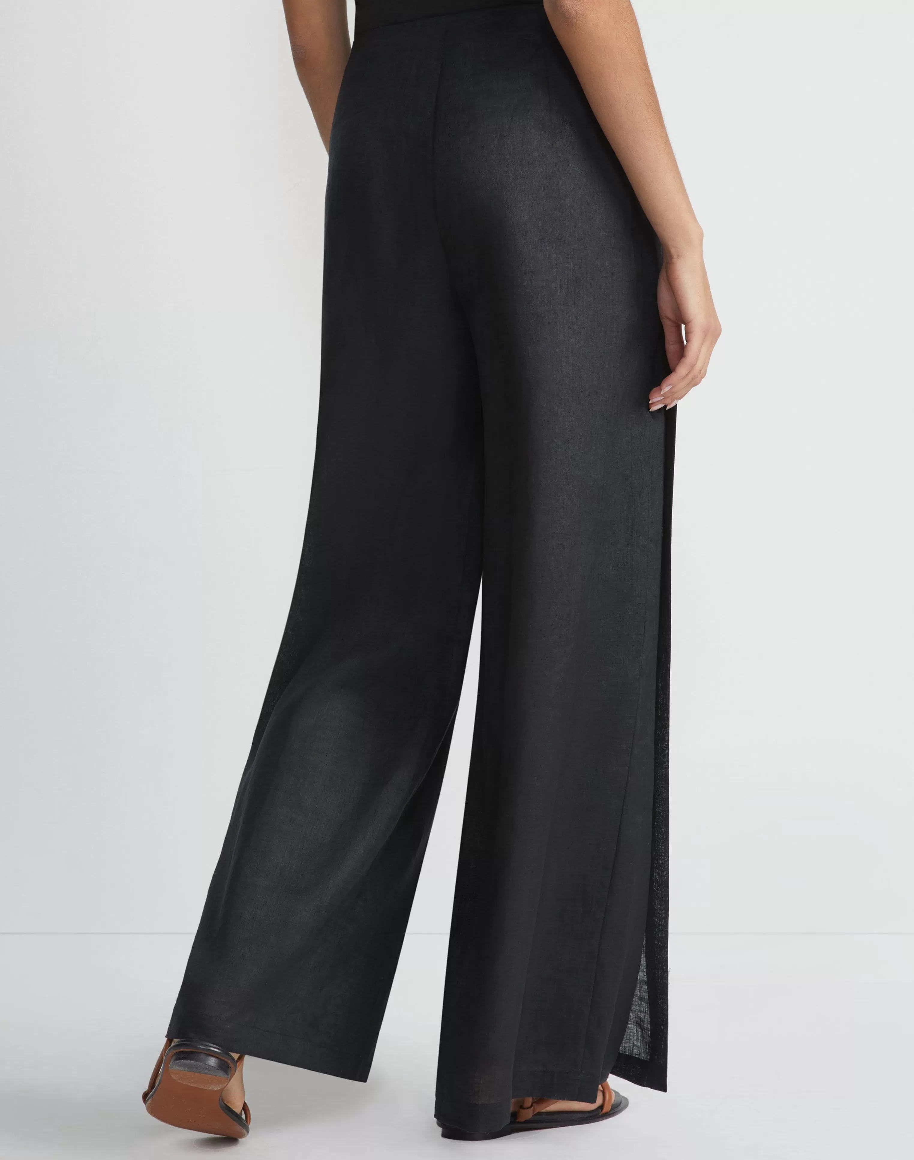 Vintage Linen Franklin Split Wide Leg Pant<Lafayette 148 New York Hot