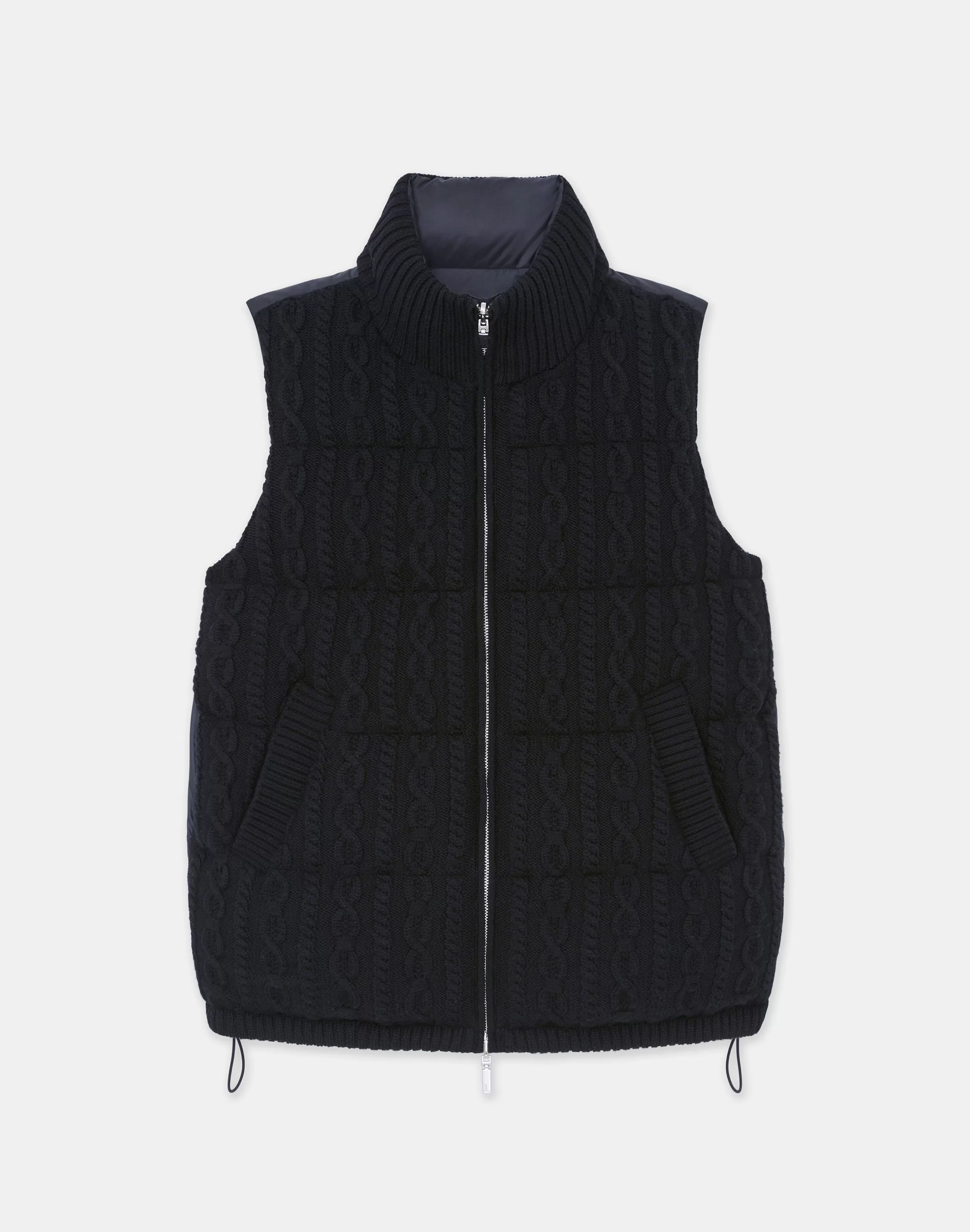 Wool Knit & Quilted Down Reversible Vest<Lafayette 148 New York Flash Sale