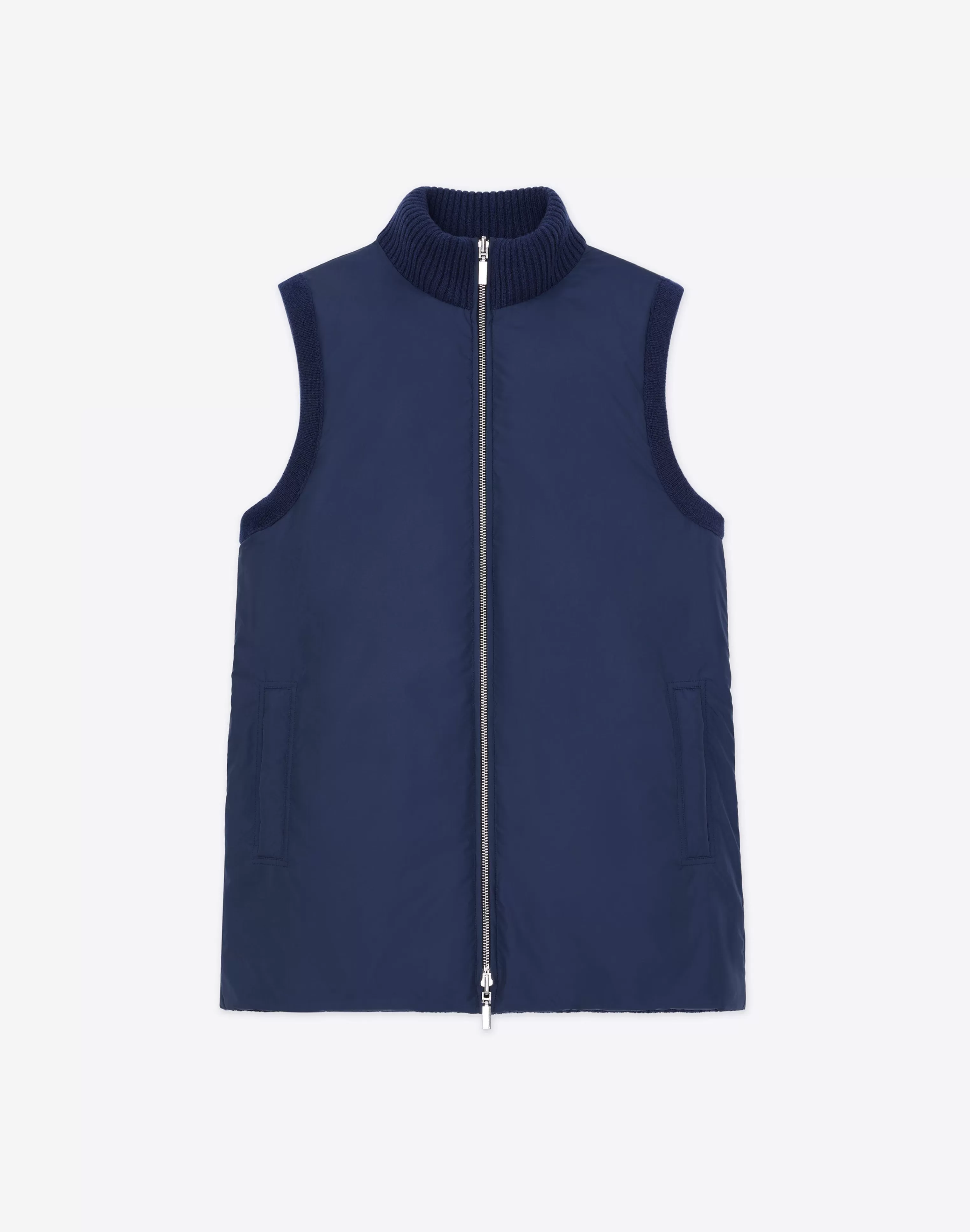 Wool Knit & Recycled Poly Quilted Reversible Vest<Lafayette 148 New York Best