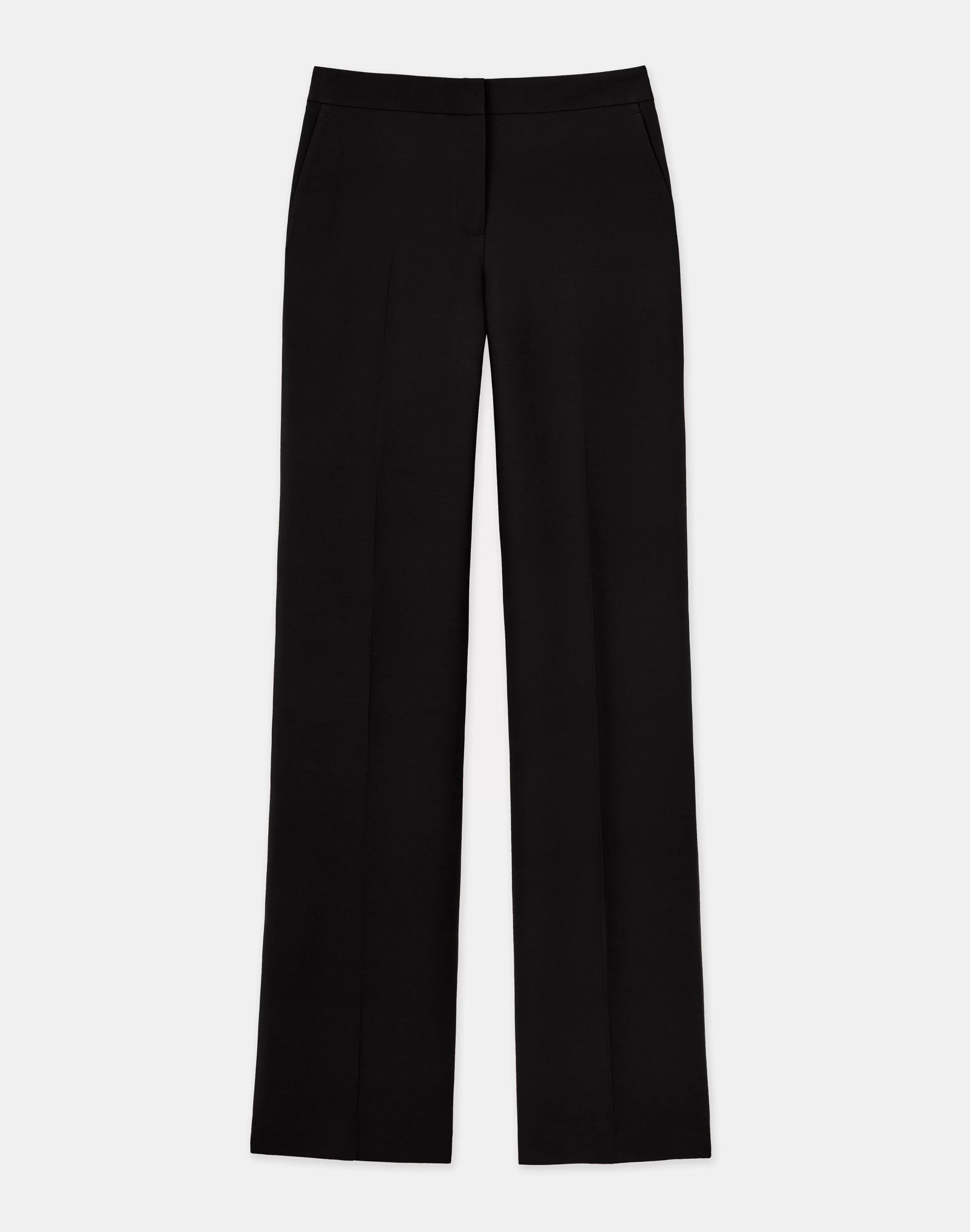 Wool-Silk Crepe Gates Pant<Lafayette 148 New York Sale